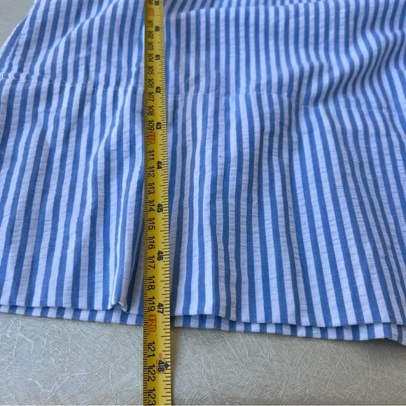Vintage Saybury Blue Striped Nightgown Women's Size Large - Picture 5 of 8